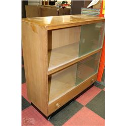 GLASS SLIDING DOOR CABINET 40"X15"X42"H