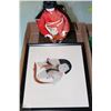 Image 1 : LOT OF ASIAN ORIGIN ITEMS; FRAMED PICTURE+GIRL