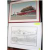 Image 1 : LOT OF 2 FRAMED PHOTOS - JAPAN TEMPLE + PENCIL ART