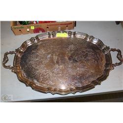 LARGE SILVERPLATED ESTATE TRAY