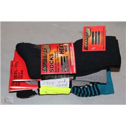 3PACK HEAT WAVE MENS SOCKS