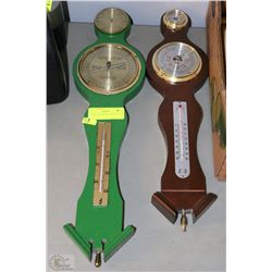 PAIR OF WOODEN WEATHER VANES