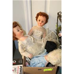 FOUR ANTIQUE DOLLS