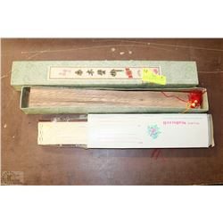 DECORATIVE CHINESE FAN WITH WALL HANGING