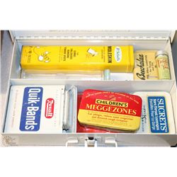 VINTAGE FIRST AID KIT WITH ORIGINAL TINS INSIDE