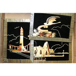 THREE HANDMADE PICTURES FROM JAPAN