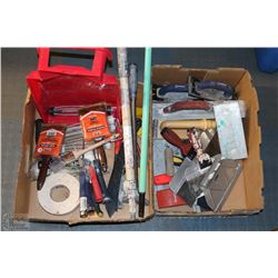 2 FLATS OF PAINTING SUPPLIES