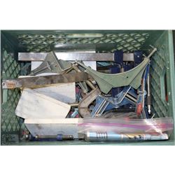CRATE OF ASSORTED CLAMPS
