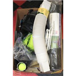 BOX W/GARDENING & OUTDOOR SUPPLIES