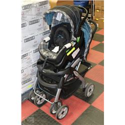 EDDIE BAUER STROLLER WITH CAR SEAT