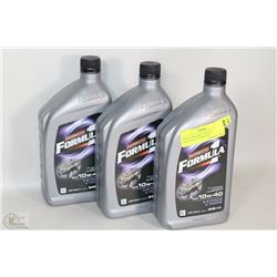 THREE 946ML BOTTLES OF SAE10W-40 4 STROKE OIL