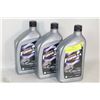 Image 1 : THREE 946ML BOTTLES OF SAE10W-40 4 STROKE OIL