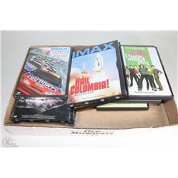 LOT OF IMAX DVDS ALONG WITH SOME MOVIE,CONCERT