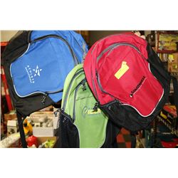 LOT OF 3 NEW BACKPACKS AS THEY COME