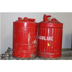 2 VINTAGE GASOLINE TANKS