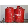 Image 1 : 2 VINTAGE GASOLINE TANKS