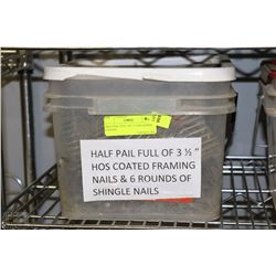 HALF PAIL FULL OF 3 1/2 INCH PHOS COATED