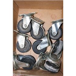 BOX W/8 HEAVY DUTY INDUSTRIAL CASTERS