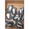 Image 1 : BOX W/8 HEAVY DUTY INDUSTRIAL CASTERS