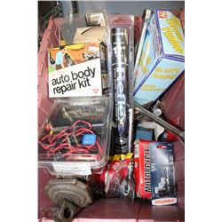 PINK DOUBLE-LID BIN W/SCISSOR JACKS,