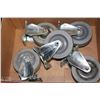 Image 1 : BOX W/5 HEAVY DUTY COMMERCIAL CASTERS