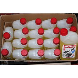 CASE OF 18 1L BOTTLES OF MOTUL MOTOCOOL EXPERT