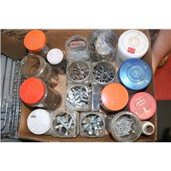 LARGE BOX FULL OF ASSORTED NAILS, SCREWS
