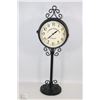 Image 1 : UNION STATION CLOCK ON BLACK STAND - 24" HIGH