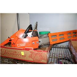 HUSQVARNA CHAINSAW MADE IN SWEDEN 20" BLADE &