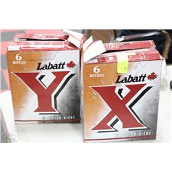2-CASES OF 6 COLLECTOR LABATTS BOTTLES "X" AND "Y"