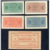 Image 2 : 4 different 1893 World's Columbian Exposition Tickets UNC