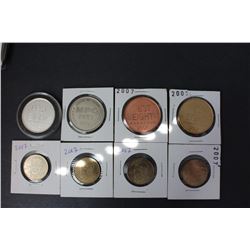 MPCFest USA lot of 8: 3 x 2007 (includes 1 silver), 1 x 2002, 4x 2007 25¢