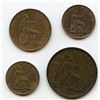 Image 2 : 4 Better Grade Great Britain Coppers