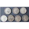 Image 1 : Lot of 7 Young Queen Victoria Great Britian Shillings