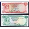 Image 1 : 2 Bahamas Bank Notes AU/UNC