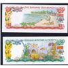 Image 2 : 2 Bahamas Bank Notes AU/UNC