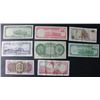 Image 2 : Lot of 8 Young Queen Elizabeth Bank Notes F-XF