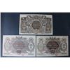 Image 1 : Ukraine 1918 Three 1000 Karbovantiv Banknotes