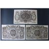 Image 2 : Ukraine 1918 Three 1000 Karbovantiv Banknotes