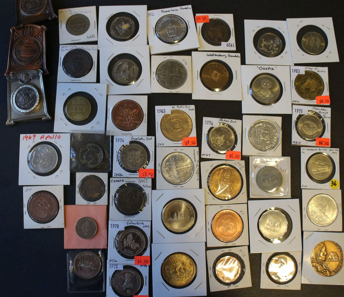Fall Tokens Large lot of 129 Trade Tokens