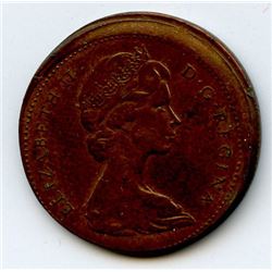 1968 Canada One Cent - Mistrike Error