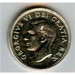 1950 Canada 10 Cents ICCS MS-60 Rotated Dies