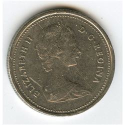 1985 Canada 25 Cents Struck on Foreign Planchet