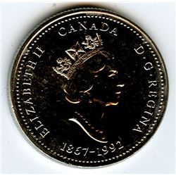 1992 Canada 25 Cents Coinage Error
