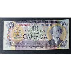 BC-49A 1971 Canada $10 Bank Note, Cut out of register