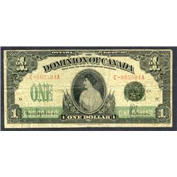 DC-23C 1917 Dominion of Canada $1 Note