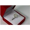 Image 2 : LADIES 18KT WHITE GOLD DIAMOND SET ENGAGEMENT OR DRESS RING WITH A VARIATION OF A SOLITAIRE DESIGN.