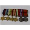 Image 2 : WW II MINIATURES GROUP INCLUDING 4 STARS AND AFRICA SERVICE, ETC (7PCS)