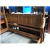 Image 2 : SOLID OAK, ANTIQUE, KING SIZE, 4 POST CANOPY BED