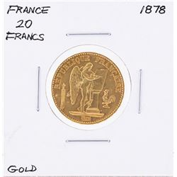 1878 20 Francs France Gold Coin